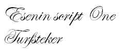 Esenin script One